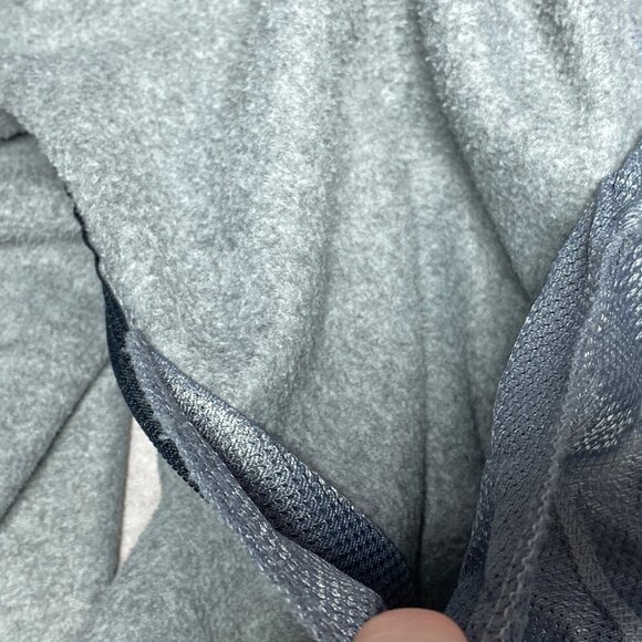 Starter Mens 2XL Grey Black Full-Zip Fleece Jacket With Pockets - Picture 10 of 10